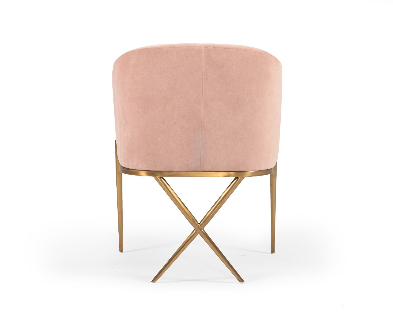 Modrest Mancos - Modern Pink Velvet Accent Chair