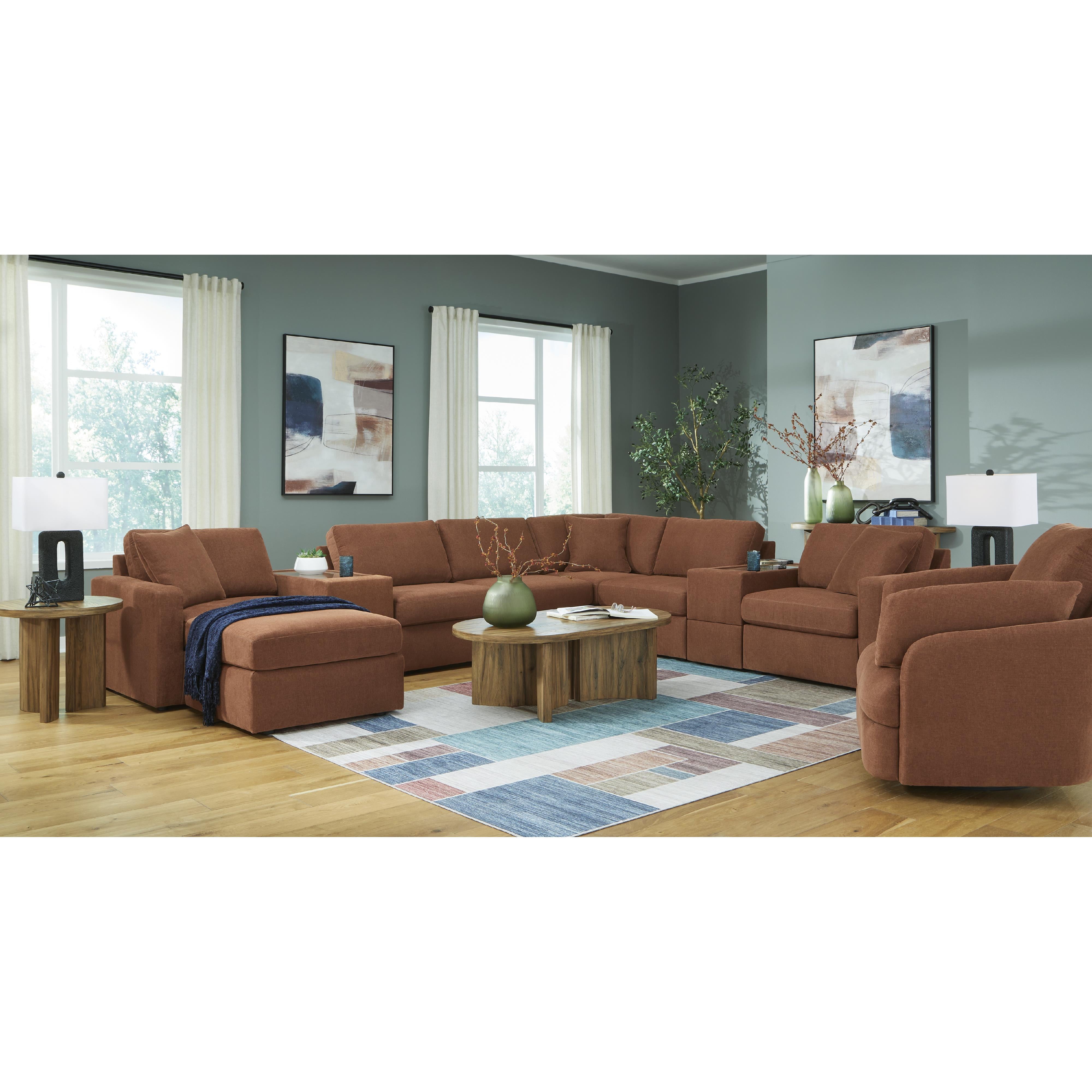 Signature Design by Ashley Modmax Swivel Glider Fabric Recliner 9210261 IMAGE 13