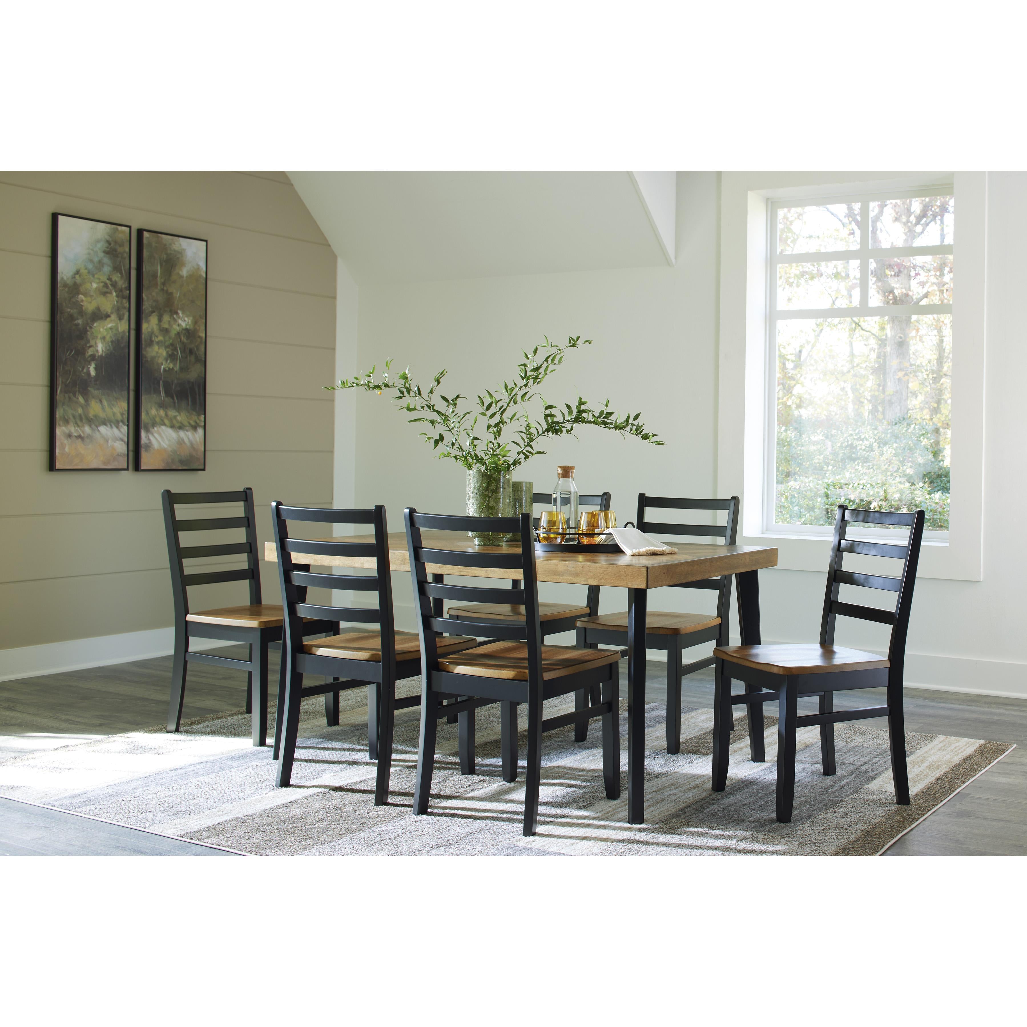Signature Design by Ashley Blondon 7 pc Dinette D413-425 IMAGE 8