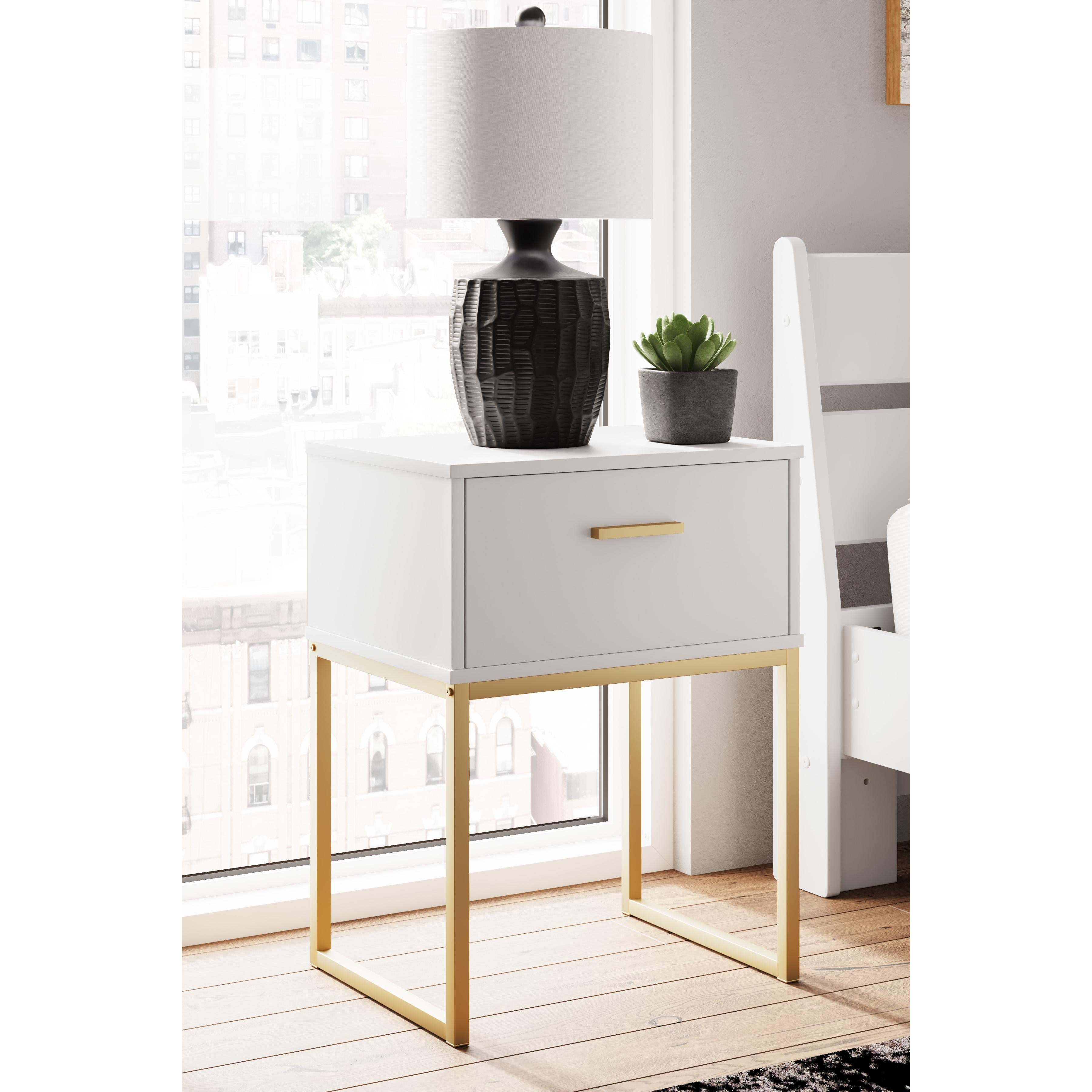 Diamond Modern Furniture Exclusive Design Socalle 1-Drawer Nightstand EB1867-291 IMAGE 7