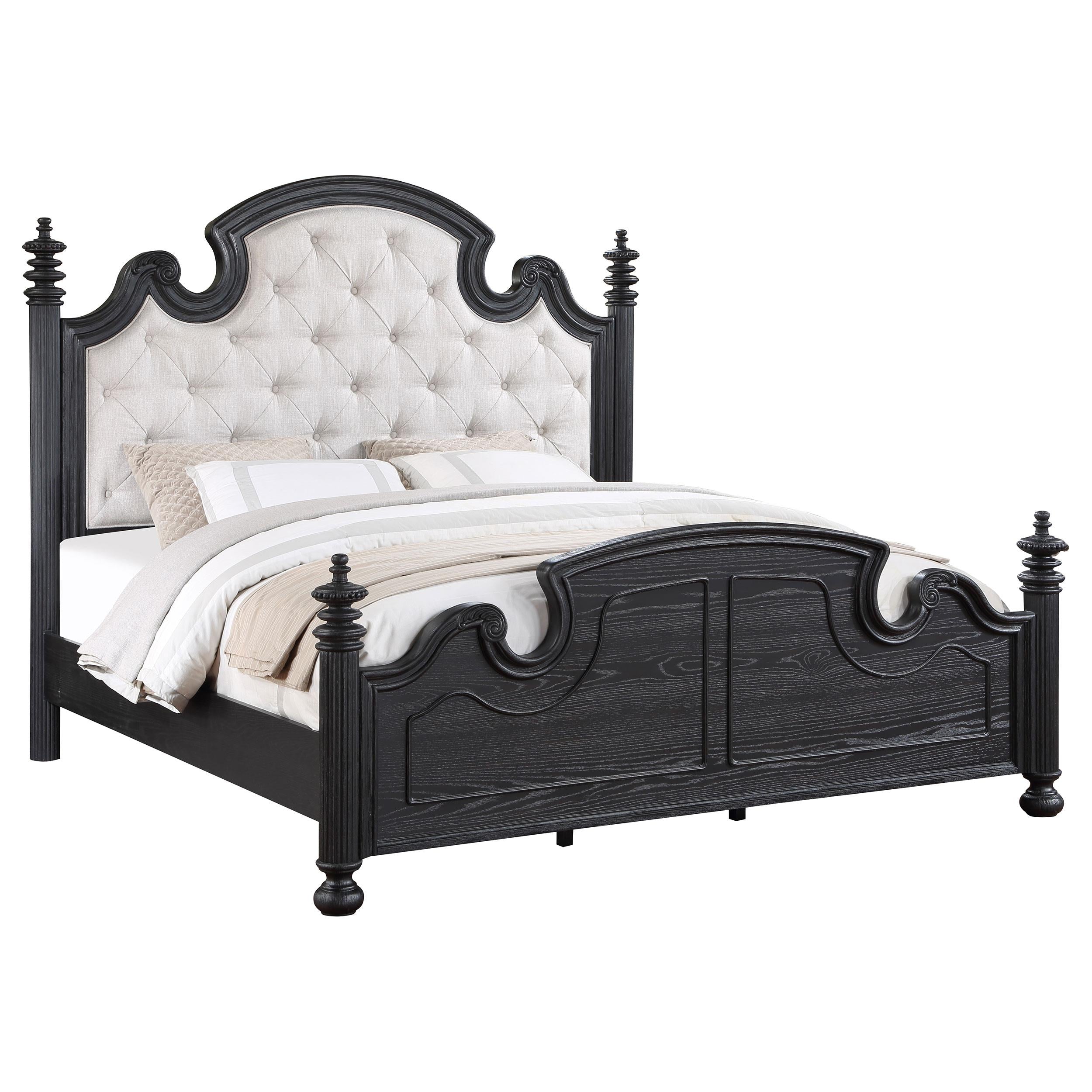 Diamond Modern Furniture COA Celina King Upholstered Panel Bed 224761KE IMAGE 2