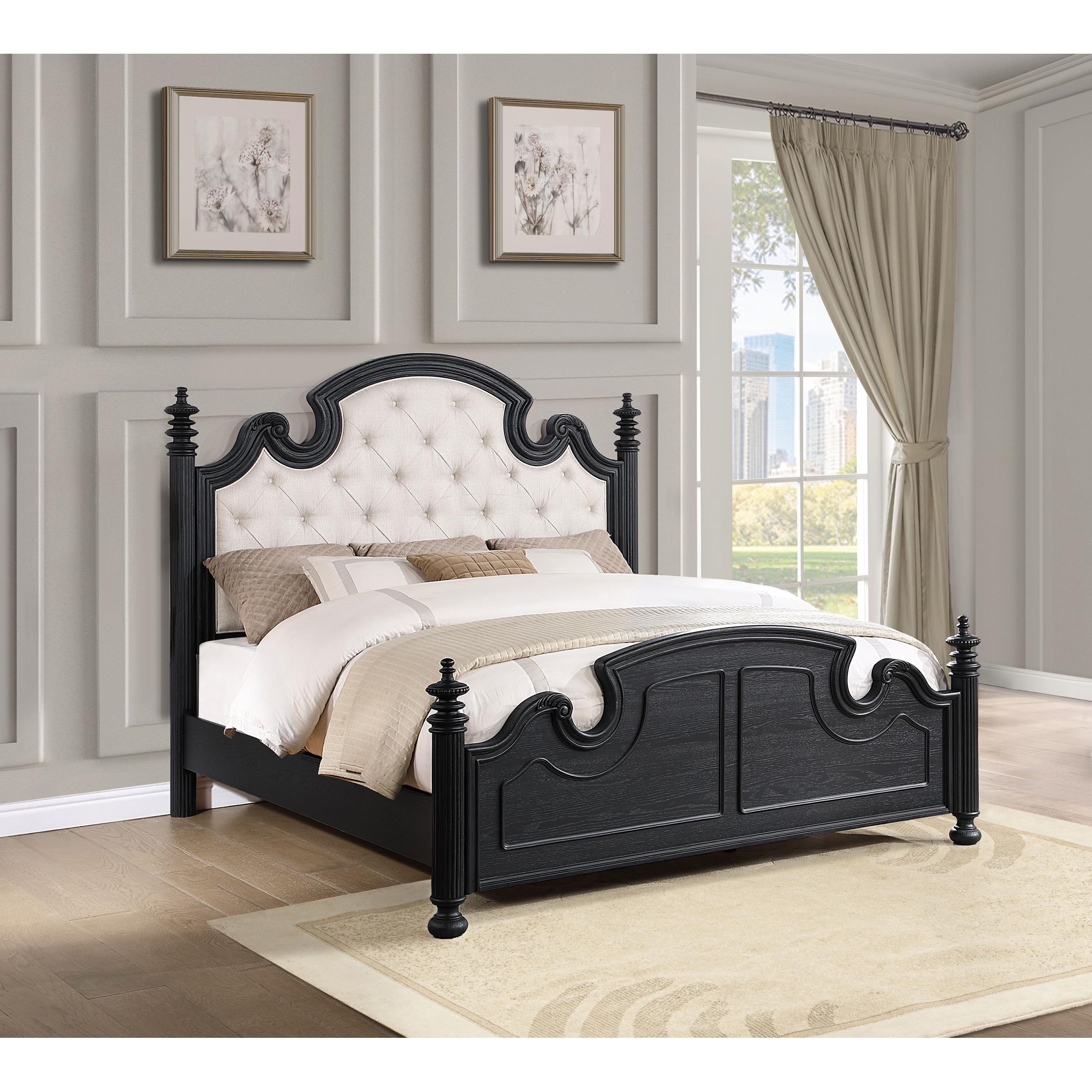 Diamond Modern Furniture COA Celina Queen Upholstered Panel Bed 224761Q IMAGE 4