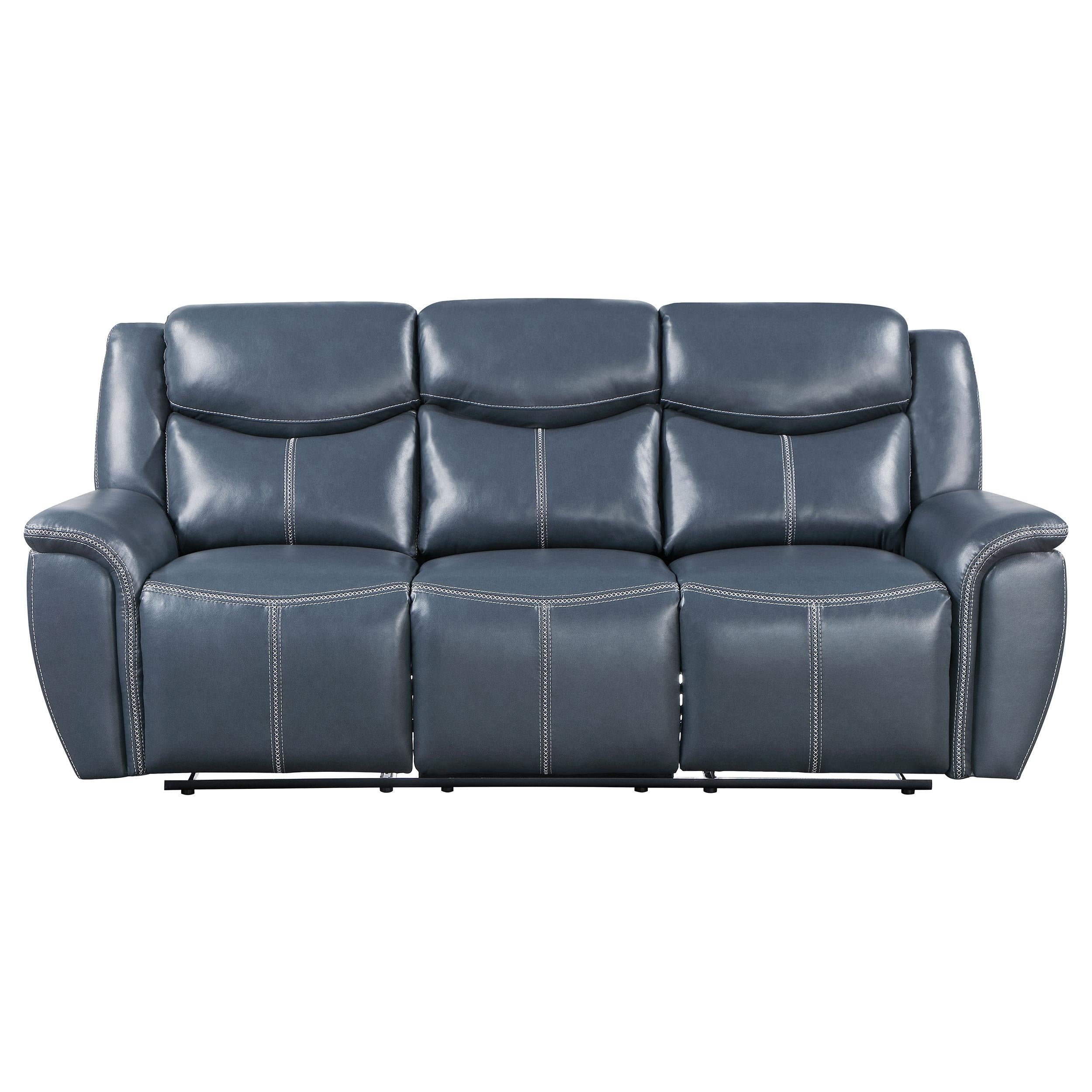 Coaster Furniture Sloane Reclining Leather Look Sofa 610271 IMAGE 4