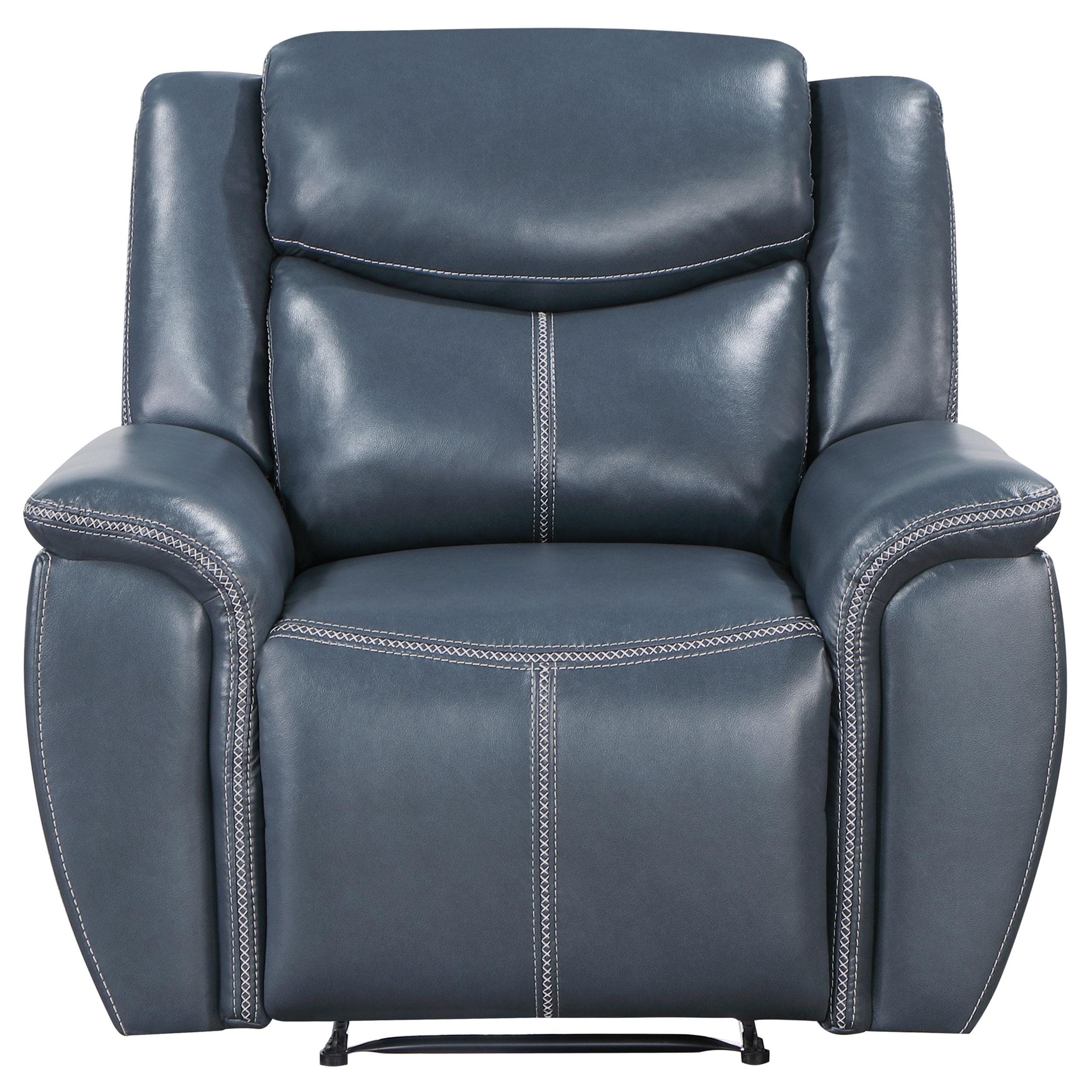 Coaster Furniture Sloane Leather Look Recliner 610273 IMAGE 4