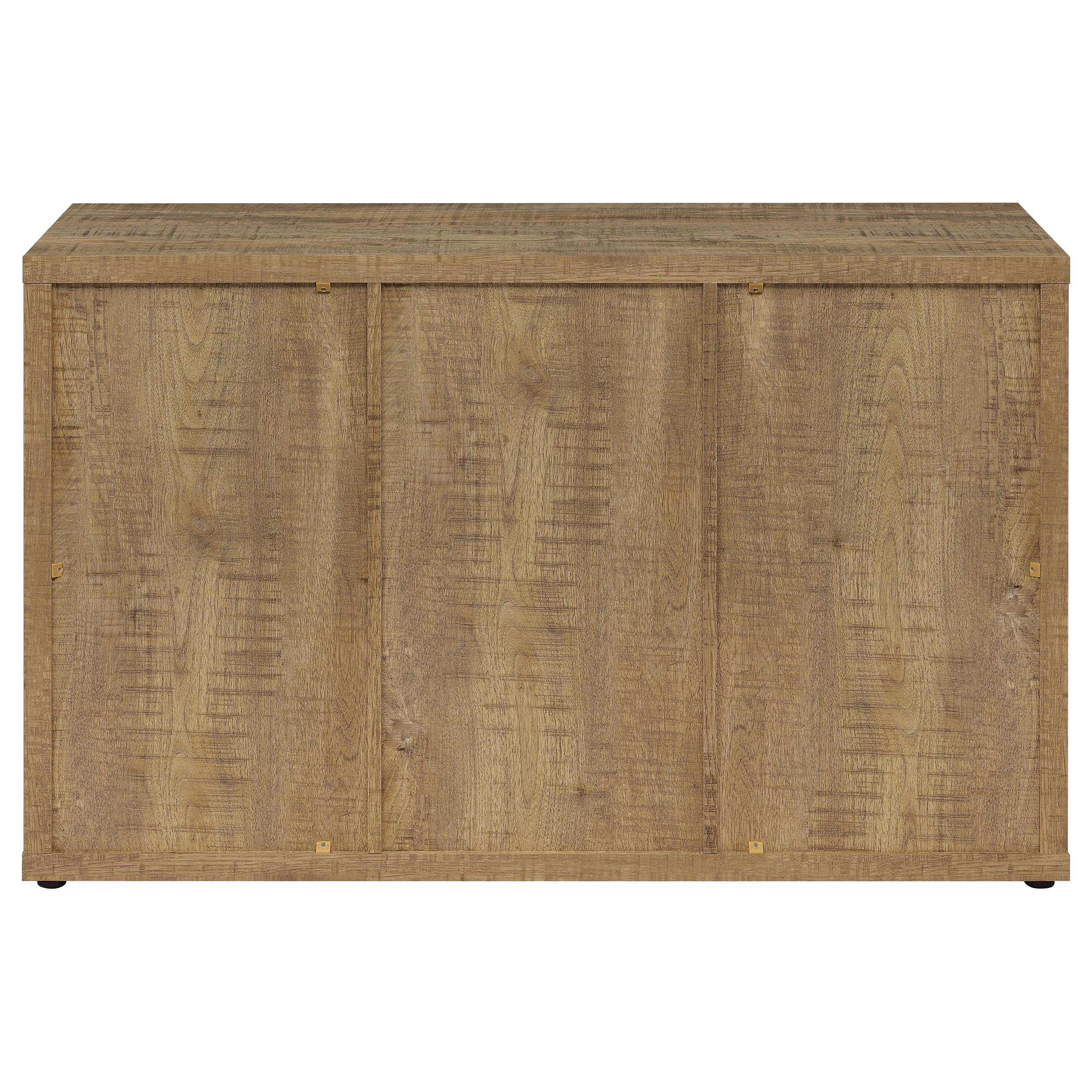 Coaster Furniture Pepita 950395 3-Door Engineered Wood Accent Cabinet with Adjustable Shelves - Mango Brown IMAGE 7