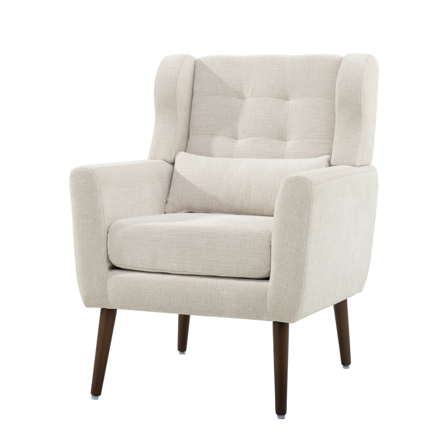Modern Accent Chair Upholstered Foam Filled Living Room Chairs Comfy Reading Chair Mid-Century Modern Chair With Fabric Lounge Arm Chairs Armchair For Living Room Bedroom