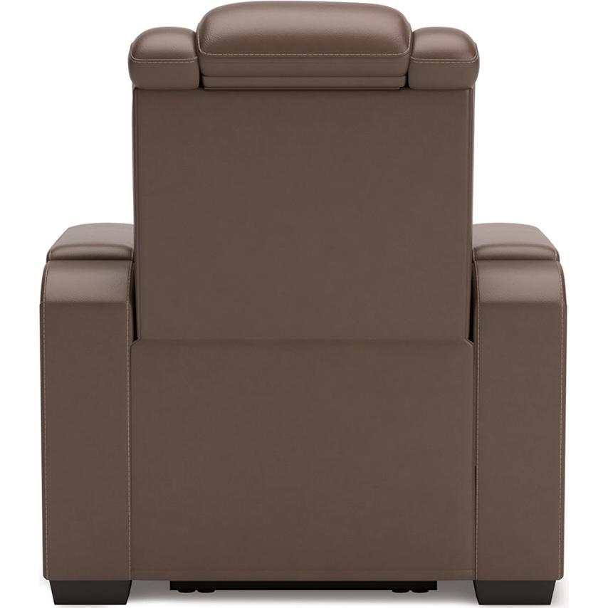 Diamond Modern Furniture Exclusive Design High Impact Power Leather Match Recliner U1060113 IMAGE 4