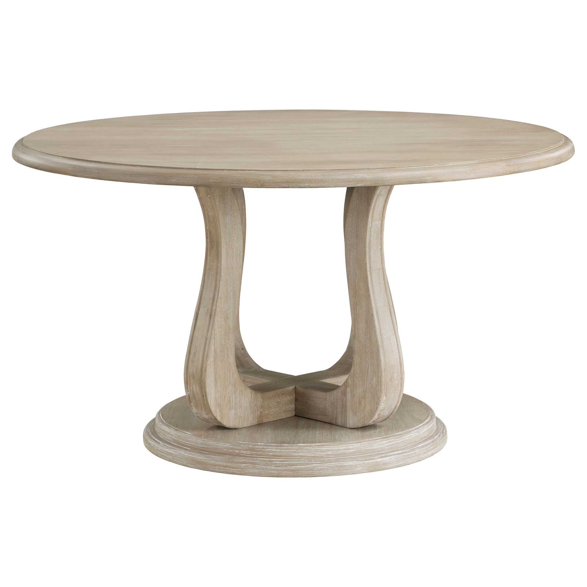 Diamond Modern Furniture COA Round Trofello Dining Table with Pedestal Base 123120 IMAGE 2