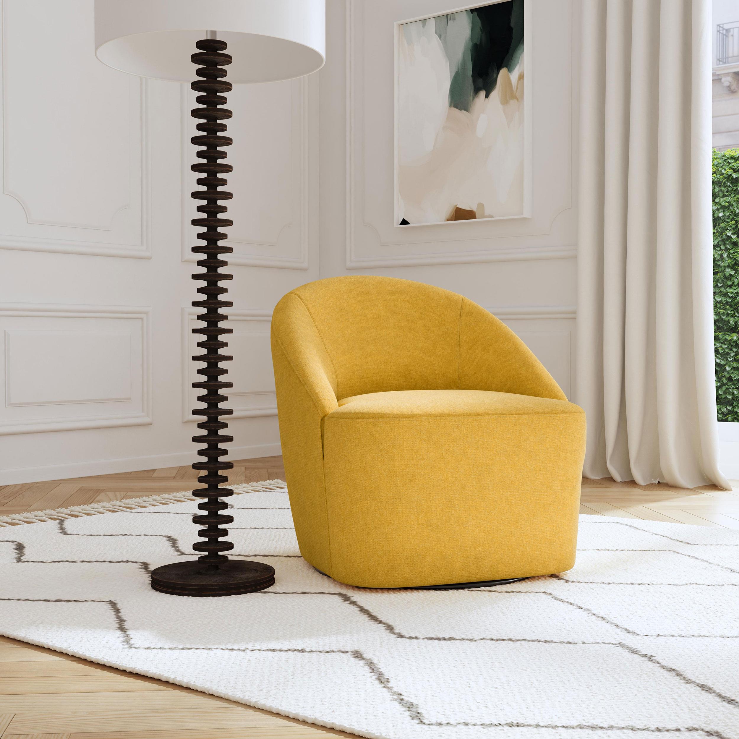 Diamond Modern Furniture COA Leon Swivel Fabric Accent Chair 903076 IMAGE 9