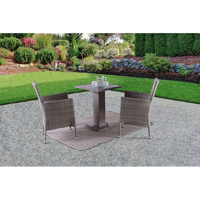 Furniture of America Outdoor Dining Sets 3-Piece FM80004GY-3PC-06GY IMAGE 2