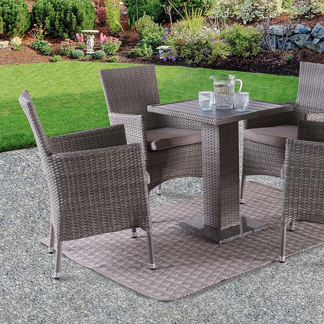 Furniture of America Outdoor Dining Sets 5-Piece FM80004GY-5PC-06GY IMAGE 1