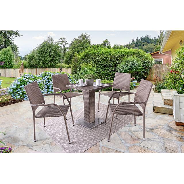 Furniture of America Outdoor Dining Sets 5-Piece FM80004NT-5PC-05NT IMAGE 2