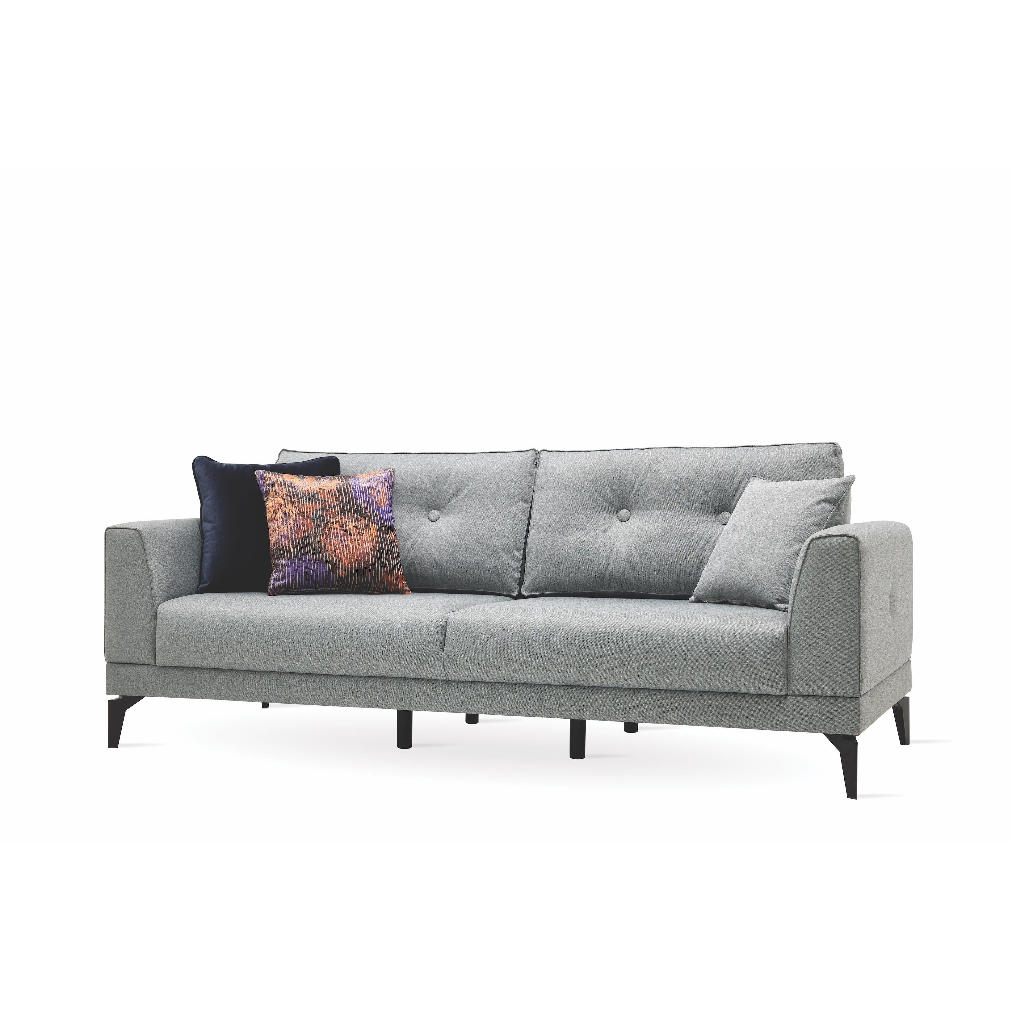 Enza Home Sleepers Sofabeds Cordell 3-Seater Sofa Bed with Storage - Light Grey IMAGE 2