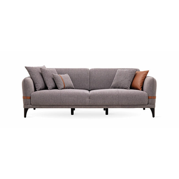 Enza Home Sleepers Sofabeds Linz 3-Seater Sofa Bed - Grey IMAGE 1