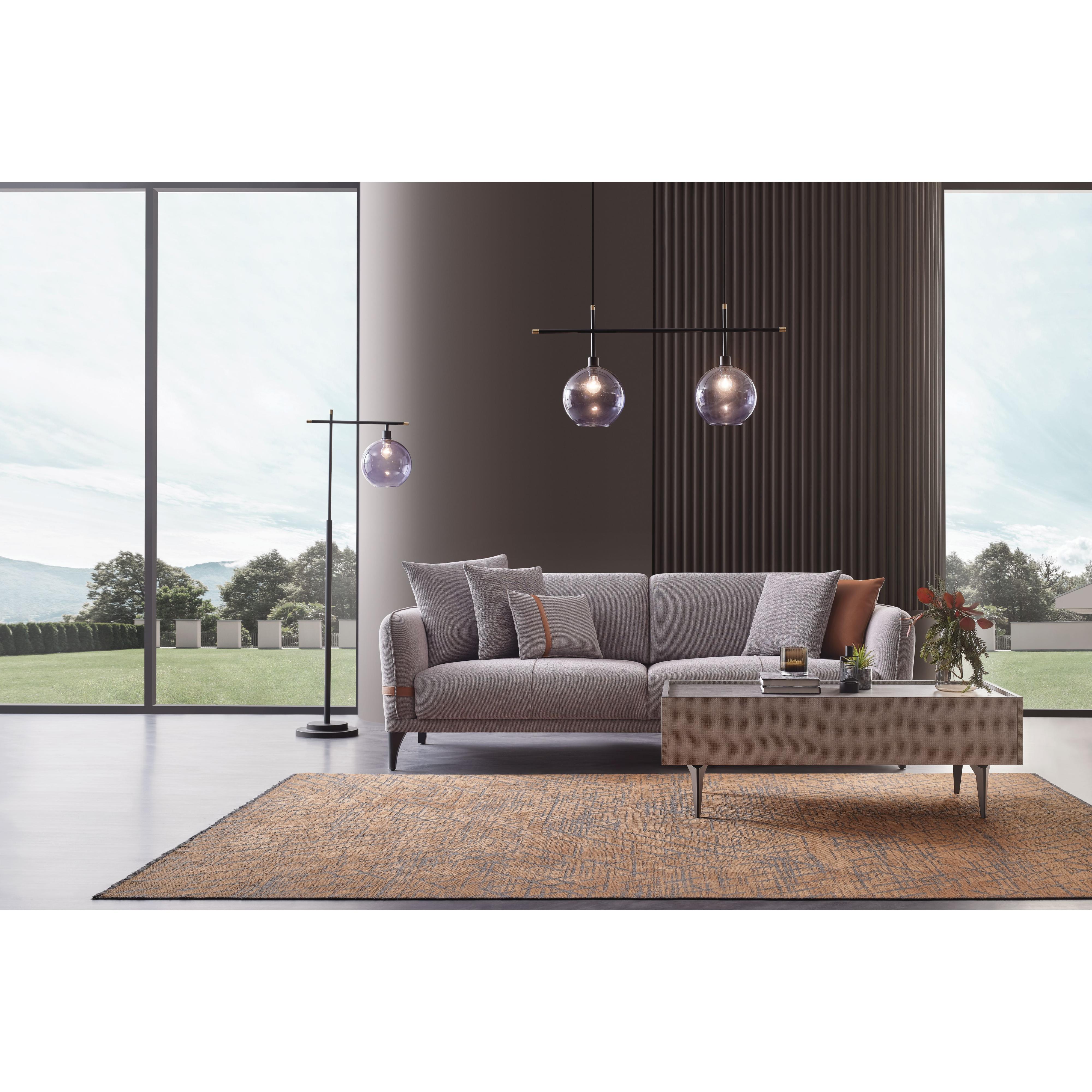 Enza Home Sleepers Sofabeds Linz 3-Seater Sofa Bed - Grey IMAGE 3