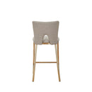 Modrest Burton - Contemporary Beige + Brass Counter Stool Set of Two