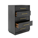 Modrest Manhattan- Contemporary Grey and Gold Chest