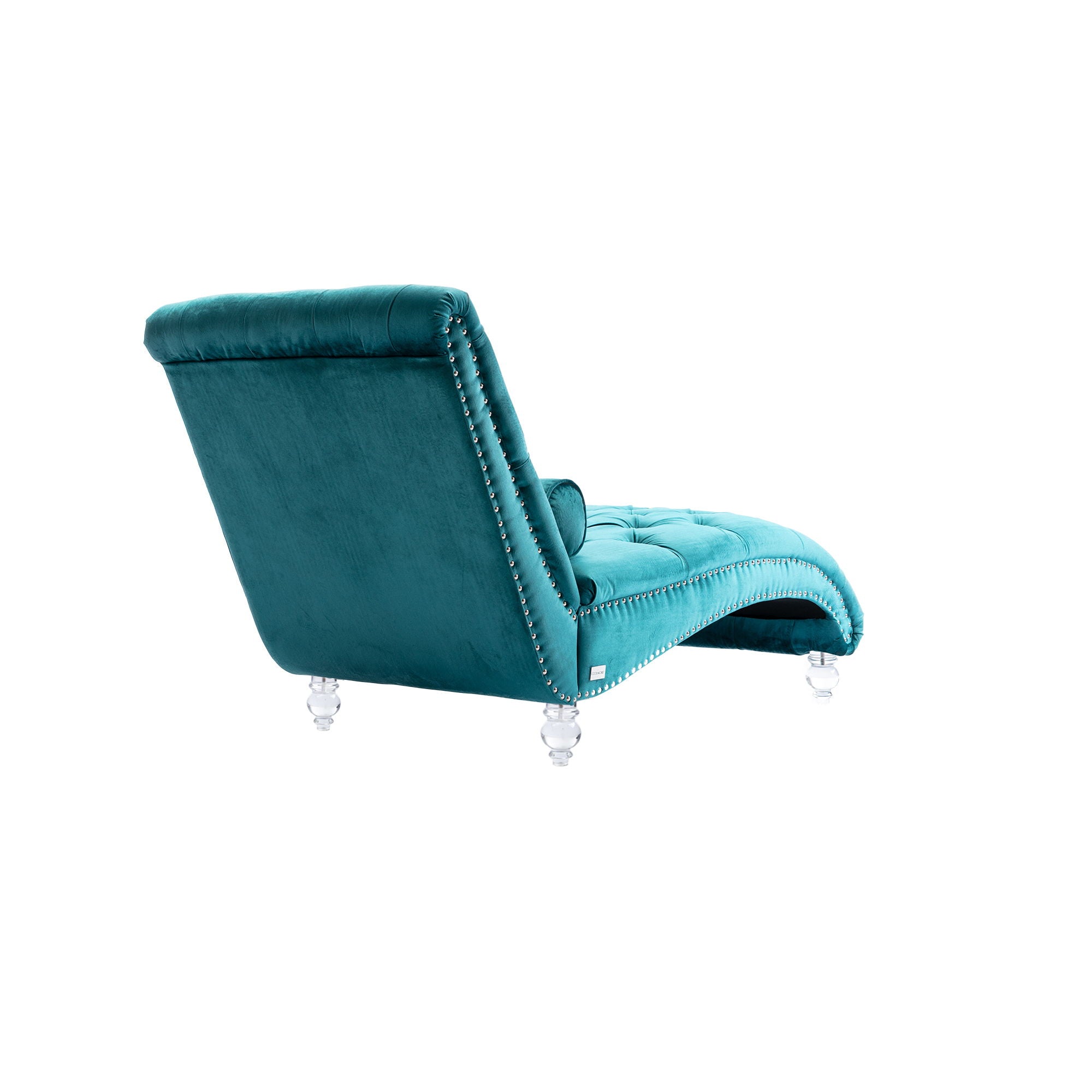 Chaise Lounge Indoor, Button Tufted Upholstered Chaise Lounge Chair With Pillow