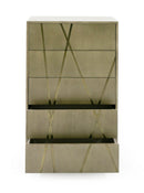 Modrest Nixa - Modern Wide Birch + Brushed Bronze Chest
