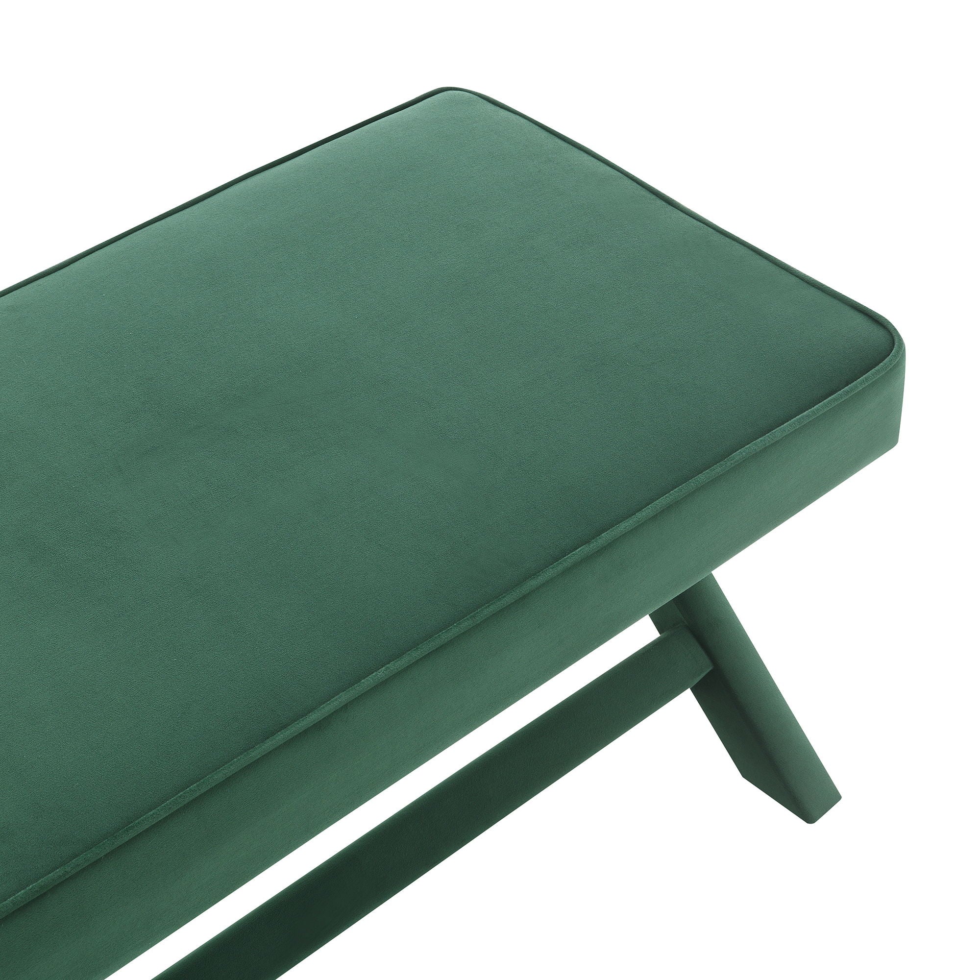 Comfort Double Bench Upholstered With X Crossed Legs