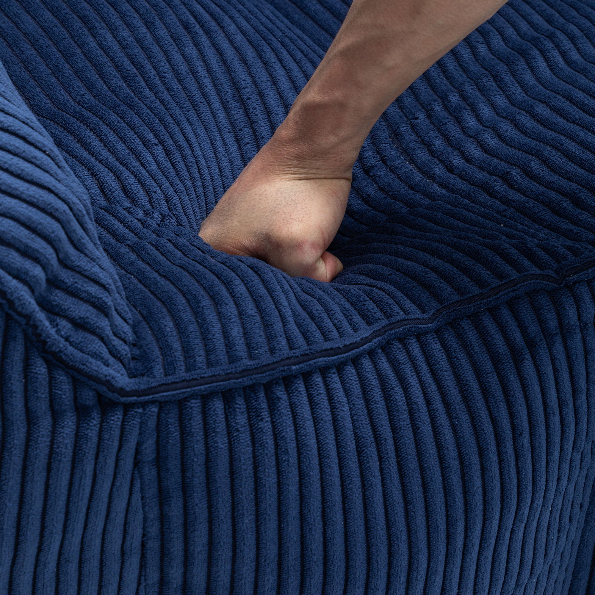 Giant Bean Bag Chair Sofa For Living Room - Dark Blue