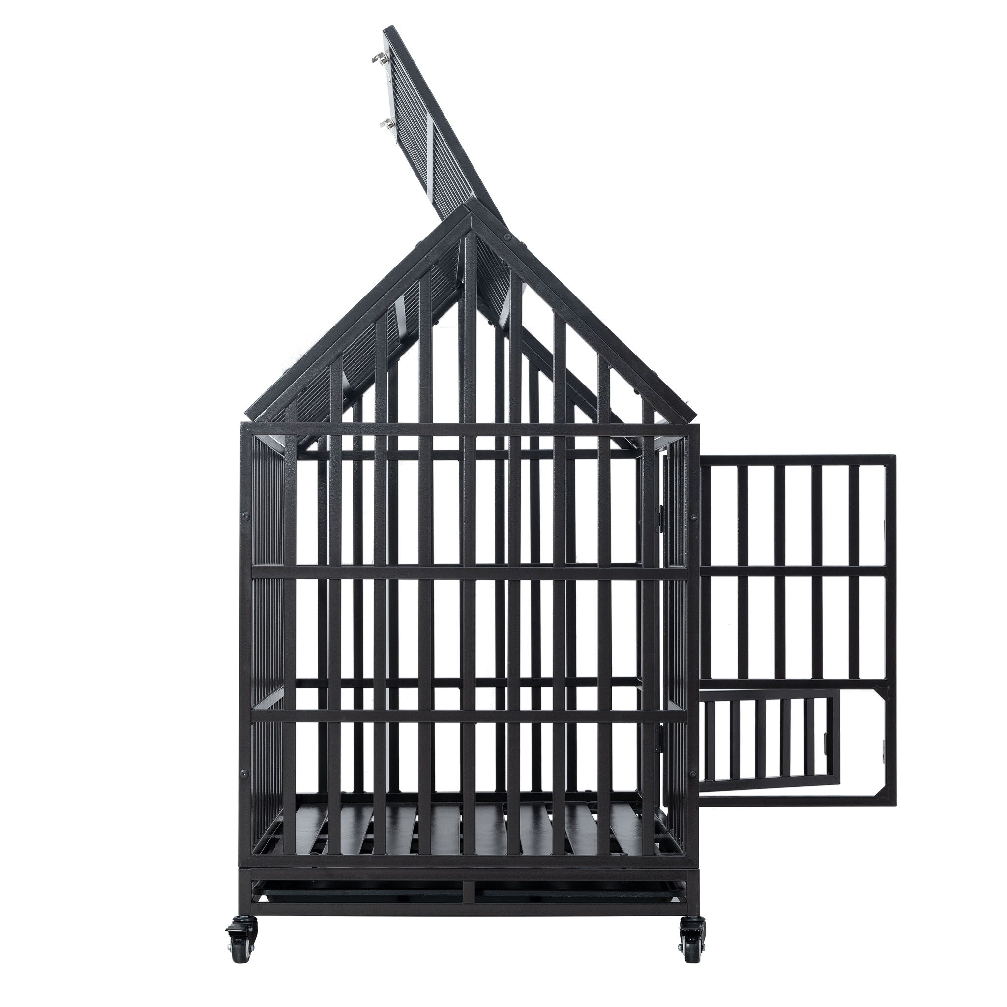 Heavy Duty Dog Crate Lockable Wheels