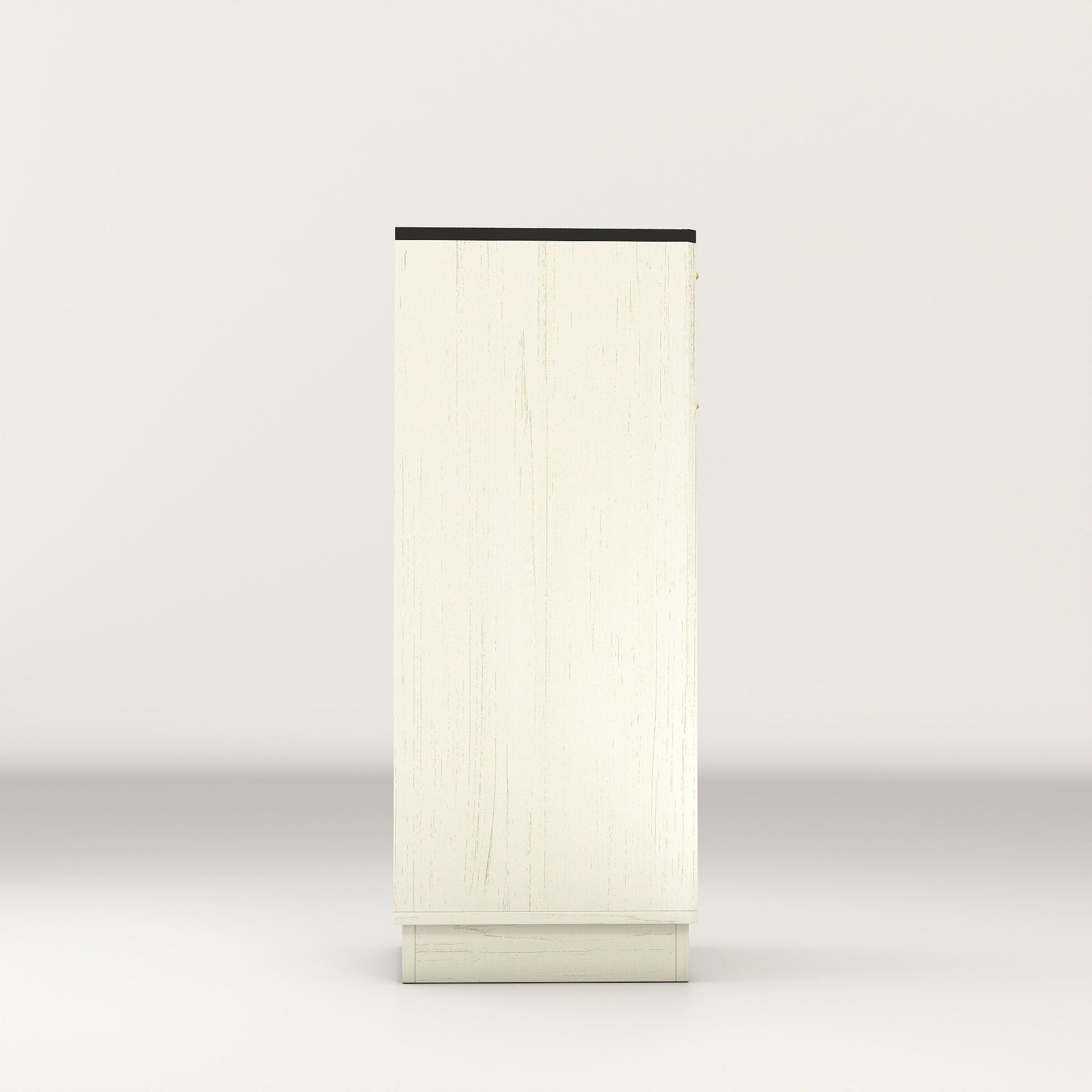 Tilt Out Trash Can Cabinet With Wave Textured Drawer & Pull Out Bin