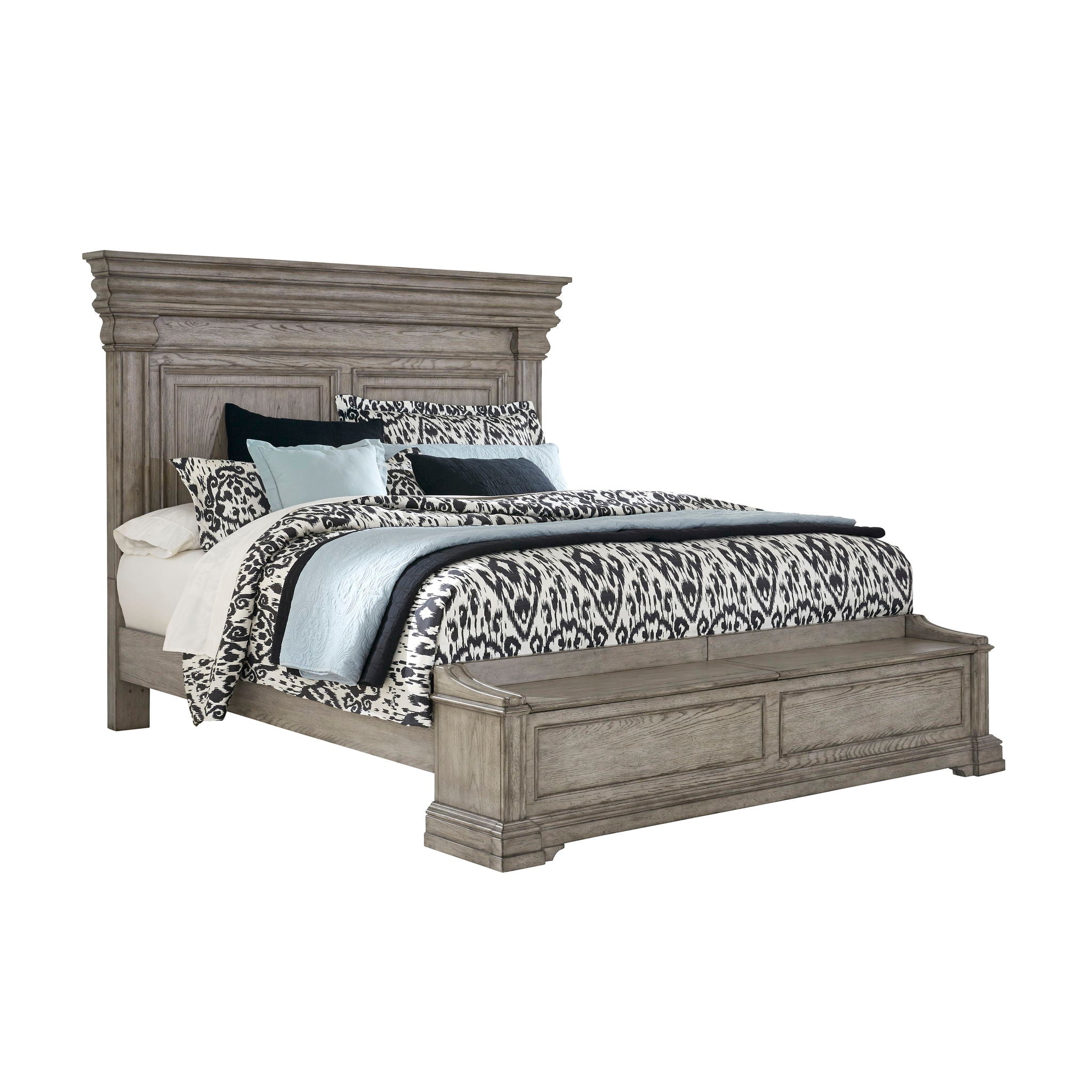 Madison Ridge - Panel Bed With Blanket Chest Footboard