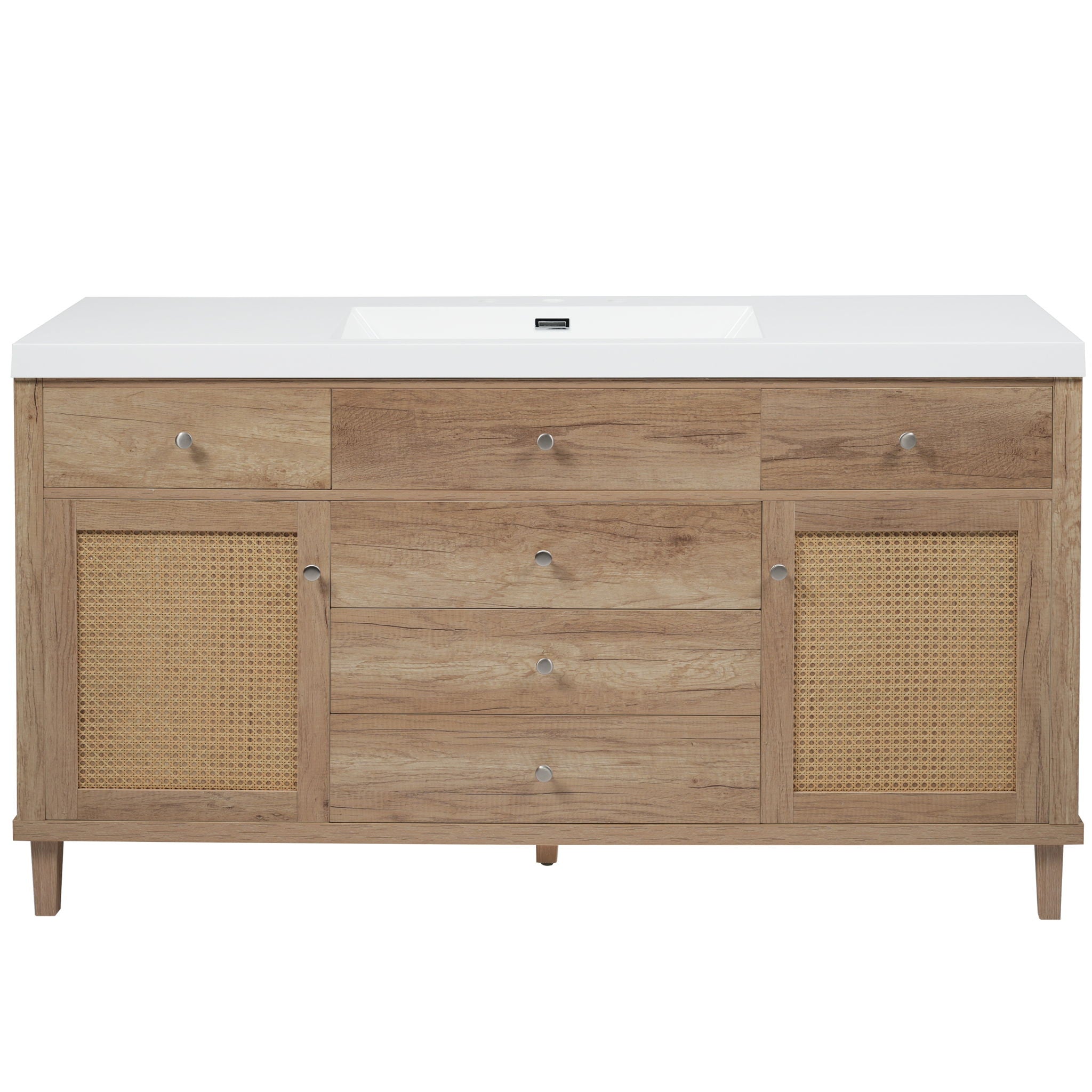 Modern Bathroom Vanity With Sink, Soft Close Drawers