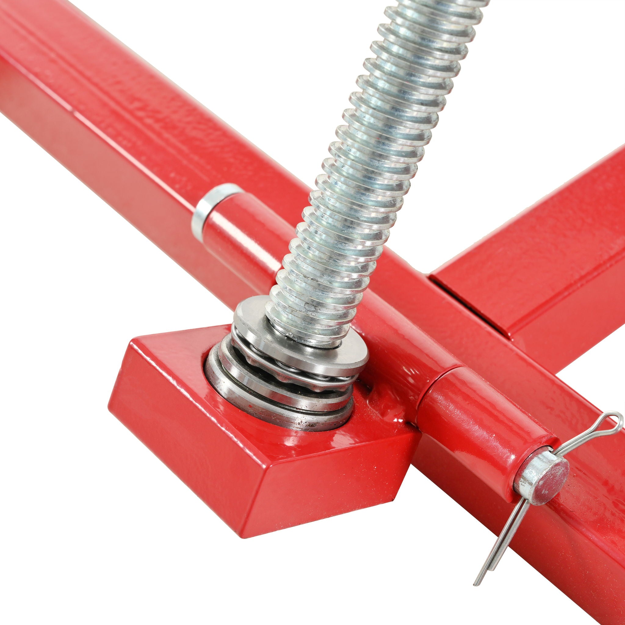 Universal Easy Lawn Mower Lift For Riding Tractors, 800 Lbs Capacity - Red