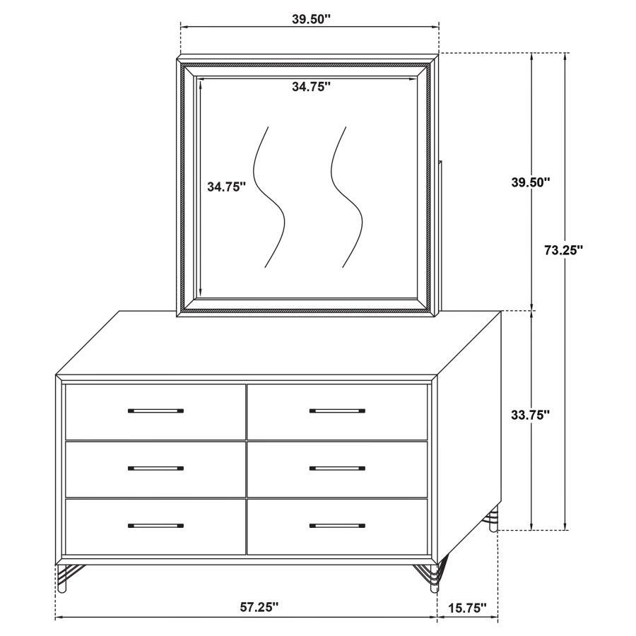 Lucia - 6-Drawer Dresser