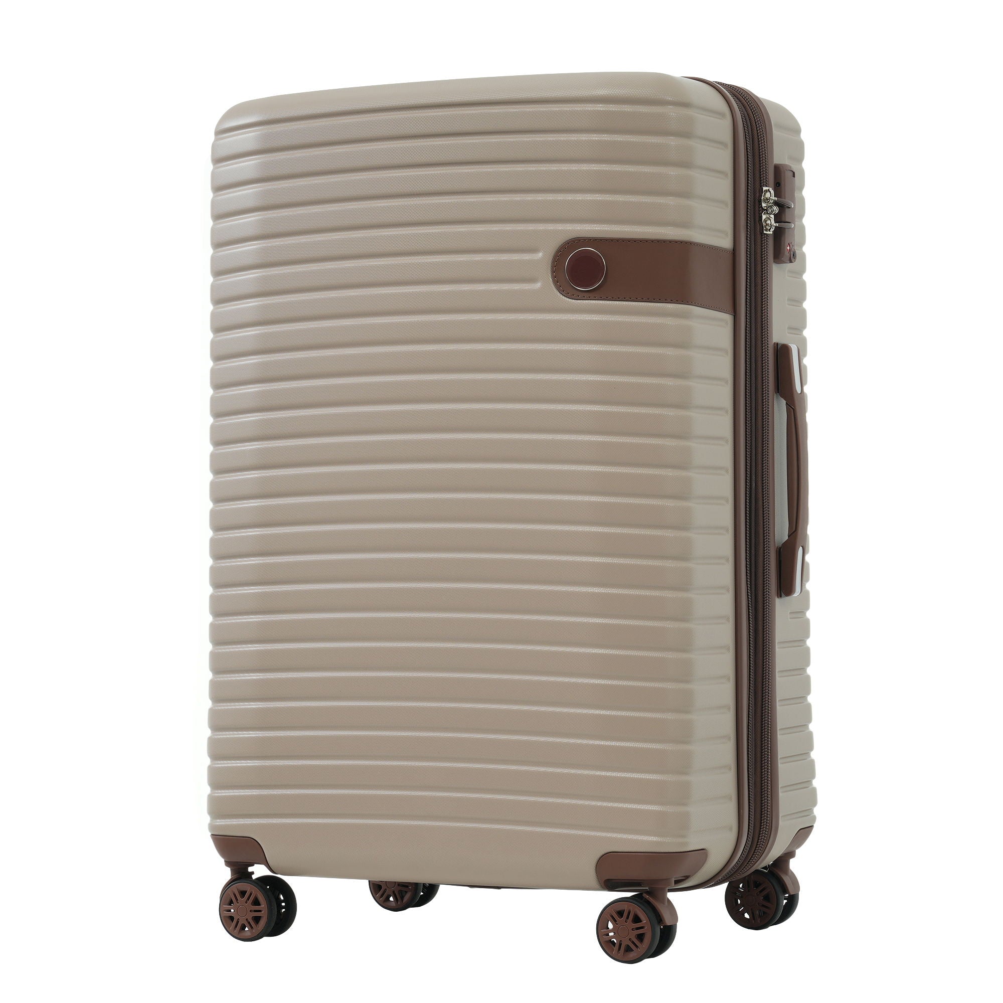 4 Piece Luggage Suitcase Set, Hard Shell Lightweight Expandable Travel Luggage With 4 Packing Cubes