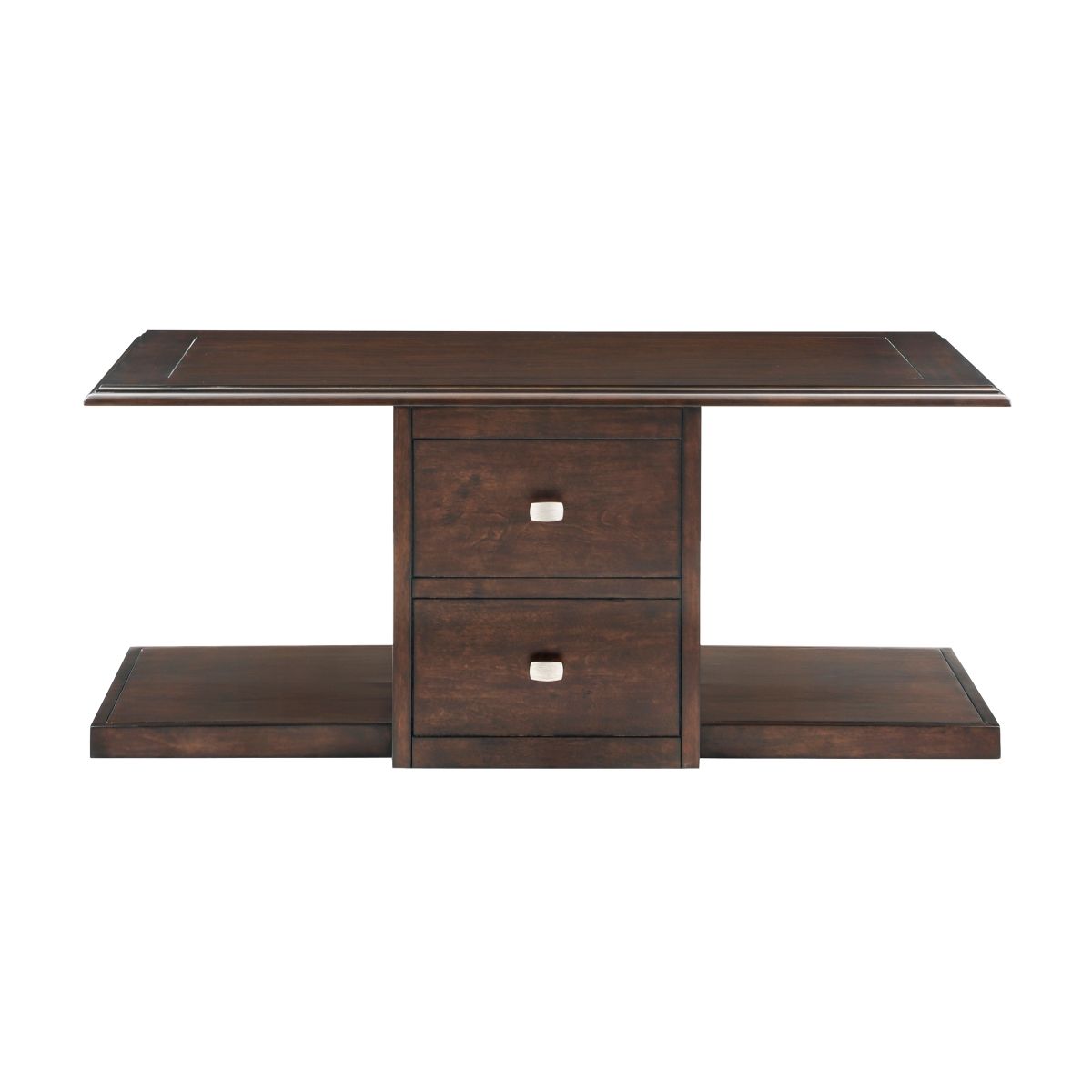 Claremore - Cocktail Table With Two Ottomans - Beige