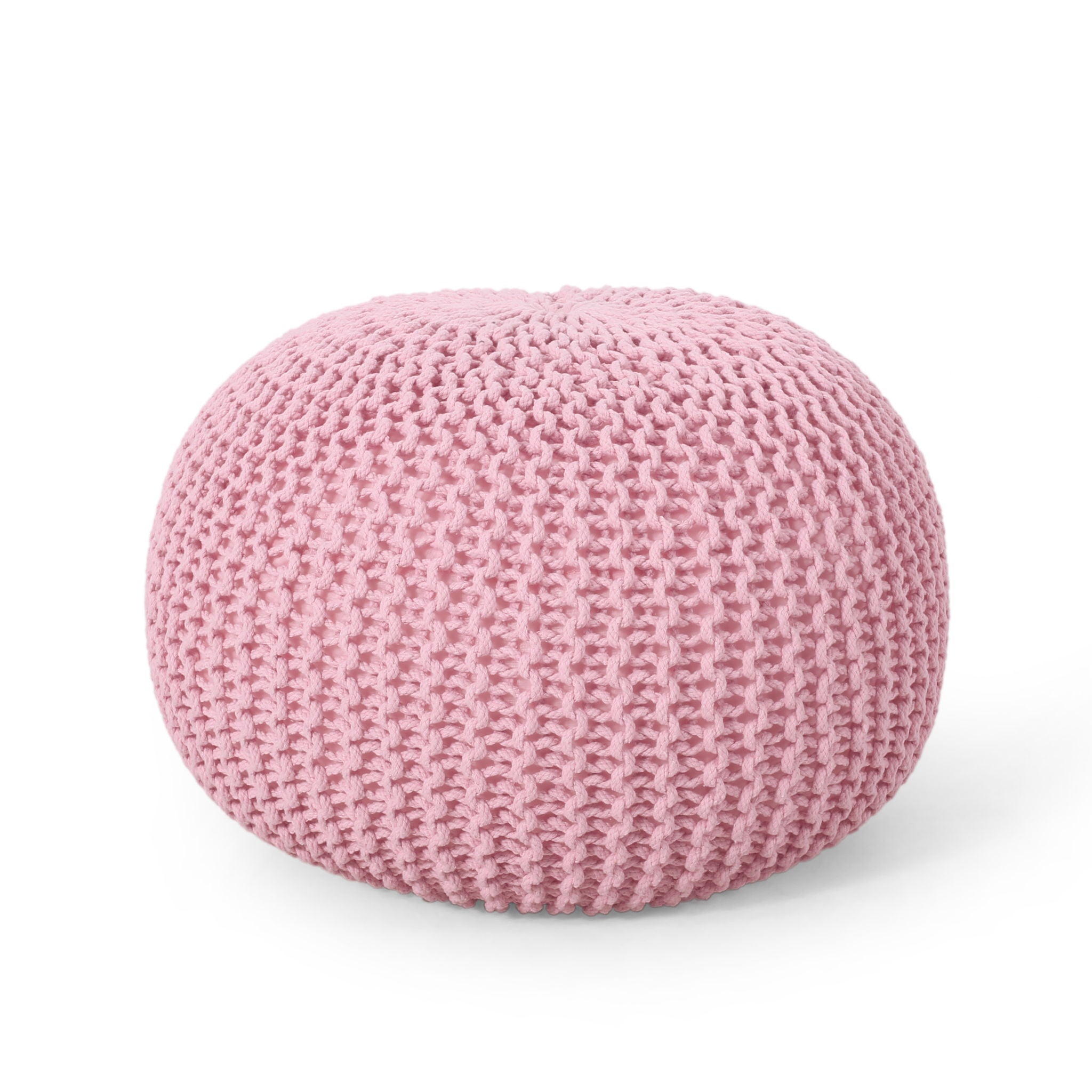 Belle - Modern Knitted Round Pouf