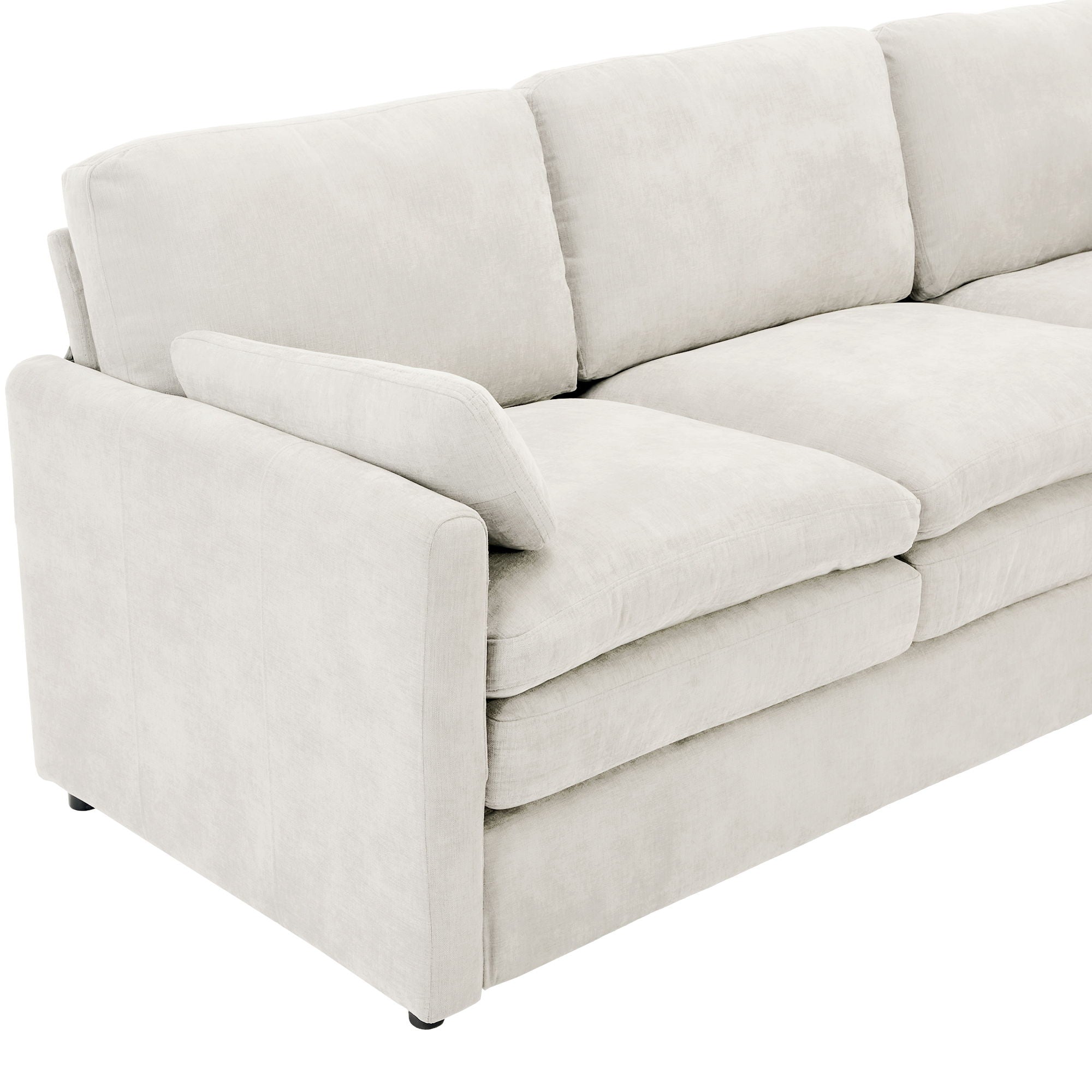 Cozy Upholstered Cushion Armchair For Living Room