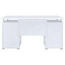 Tracy 55-inch 2-drawer Office Computer Desk Cappuccino