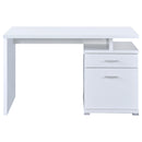 Irving 47-inch 2-drawer Office Computer Desk Cappuccino