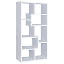 Theo 71-inch 7-shelf Bookshelf Cappuccino