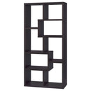 Theo 71-inch 7-shelf Bookshelf Cappuccino