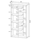 Altmark 71-inch 8-shelf Open Bookcase Cappuccino