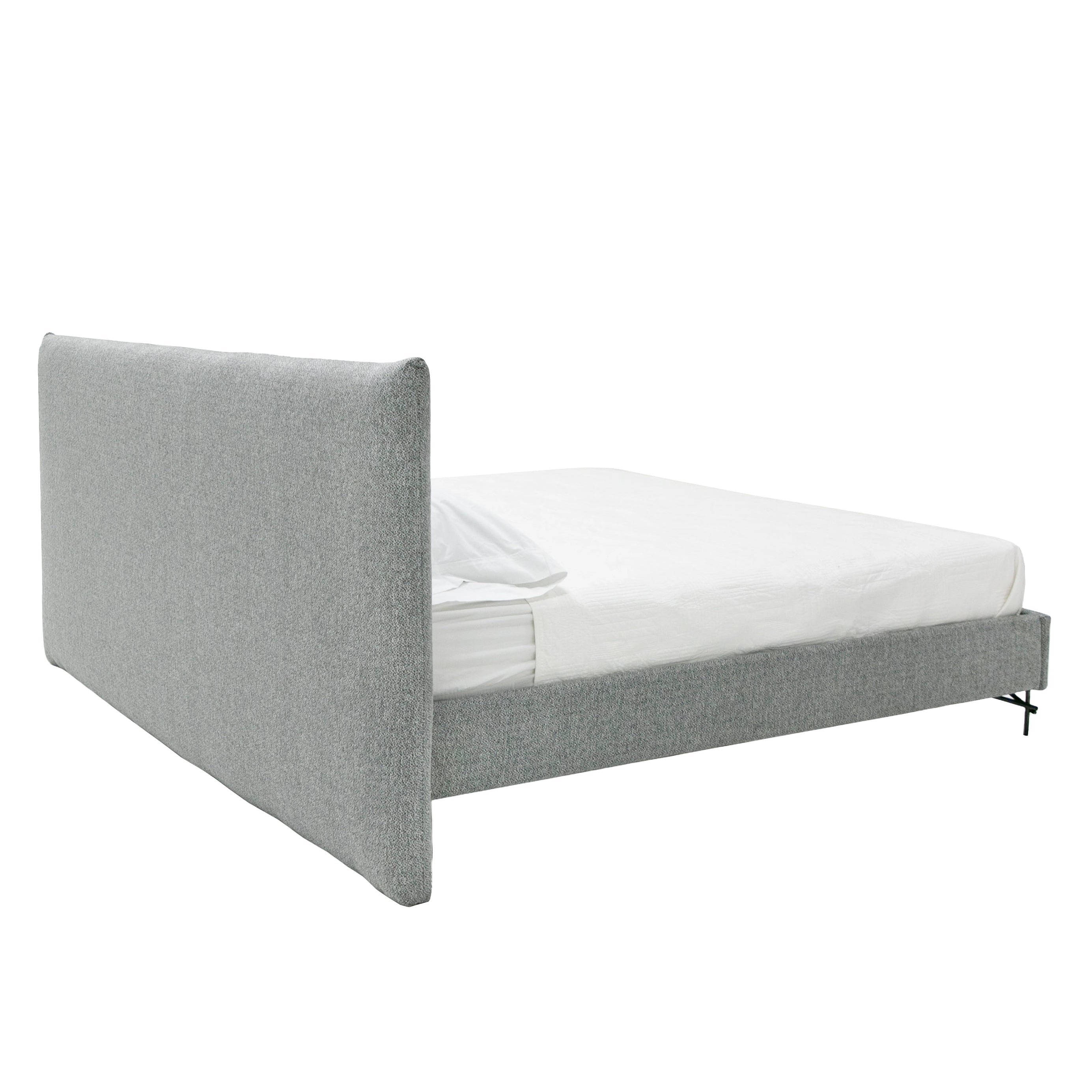 Nova Domus Aria - Italian Modern Grey Fabric Bed