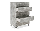 Nova Domus Aria - Italian Modern Multi Grey with texture Chest