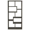 Theo 71-inch 7-shelf Bookshelf Cappuccino