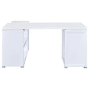 Yvette 60-inch 3-drawer L-Shape Computer Desk Cappuccino