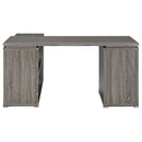 Yvette 60-inch 3-drawer L-Shape Computer Desk Cappuccino