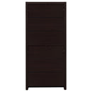Skylar 71-inch 5-shelf Bookcase with Drawer Cappuccino