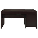 Halston 60-inch 3-drawer Office Computer Desk Cappuccino