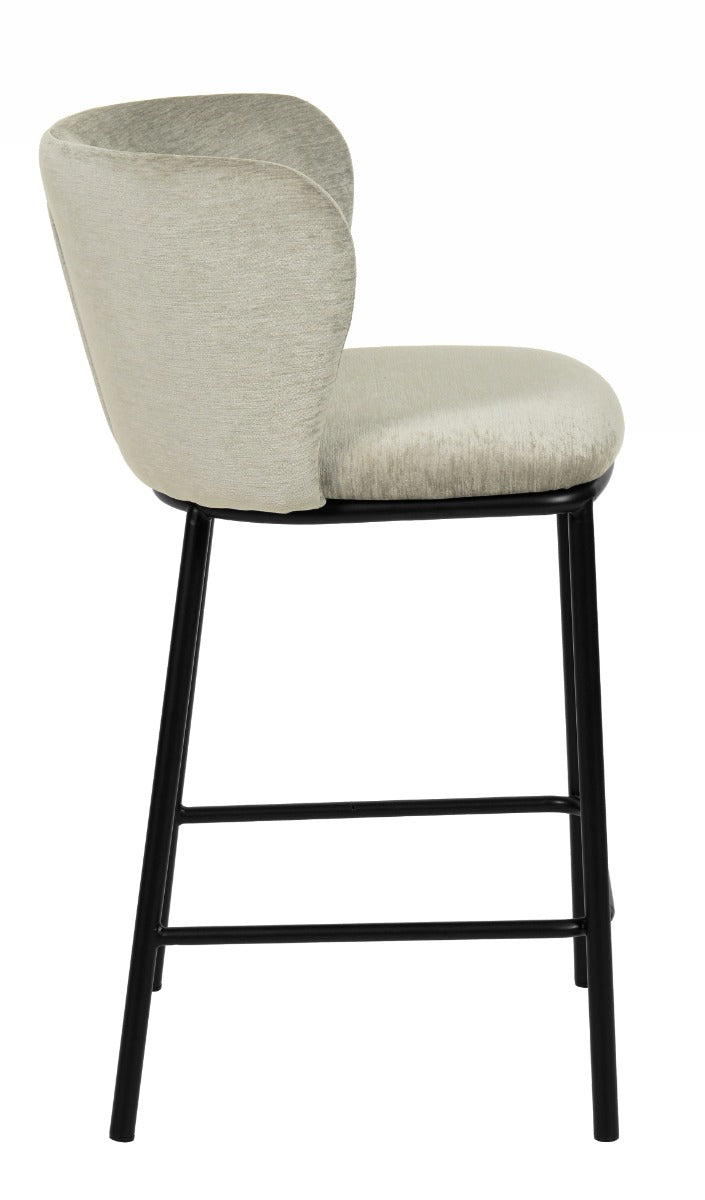 Modrest Bessie - Modern Grey Counter Stool Set of 2