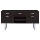 Lawtey 5-drawer Home Office Storage Credenza Cappuccino