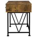 Analiese  Computer Desk Bookcase Set Rustic Nutmeg